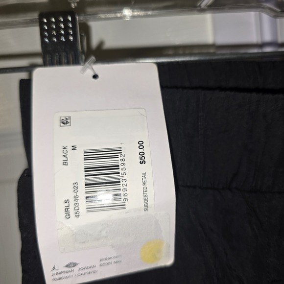 Jordan Girls' Athletic Training Pants Black Sportswear Jumpman Logo Size‎ Medium - Picture 4 of 8